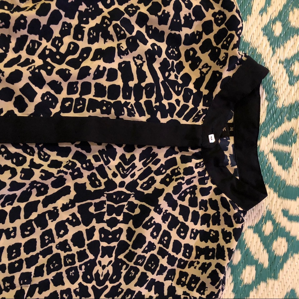 Misoka navy blue print blouse - Picture 5 of 5
